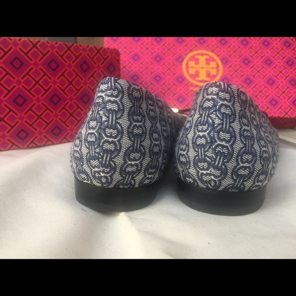 $SOLD$ Tory Burch Gemini Link Printed Bow Flat - Picture 6 of 8